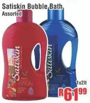 Devland Cash And Carry Satiskin Bubble Bath Assorted 1x2lt offer