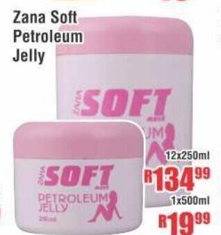 Devland Cash And Carry Zana Soft Petroleum Jelly 12x250ml offer