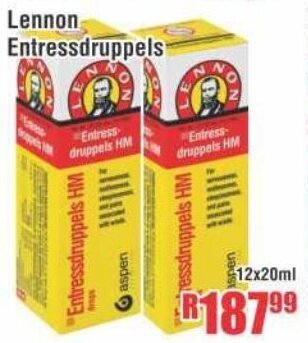 Devland Cash And Carry Lennon Entressdruppels 12x20ml offer