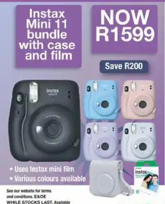 Foto First Instax Mini 11 with Case and Film offer