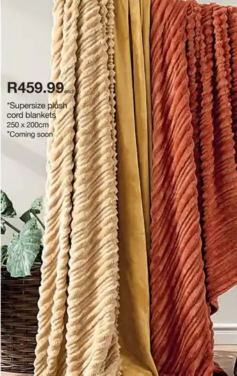 MRP Home Surprize plush cord blankets offer