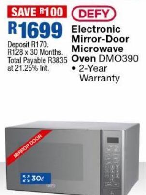 OK Furniture Electronic mirror-door microwave oven dmo390 offer