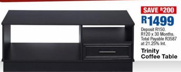 Trinity coffee table offer at OK Furniture