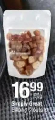 Checkers Simply Great 60g offer
