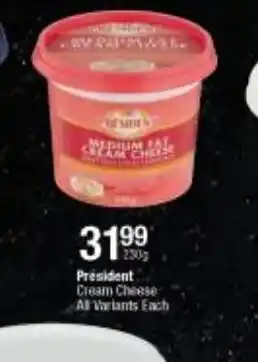 Checkers Président Cream Cheese offer