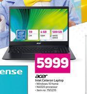Game Acer Intel Celeron Laptop offer
