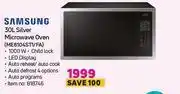 Game Samsung 30L Silver Microwave Oven ME6104ST1/FA offer