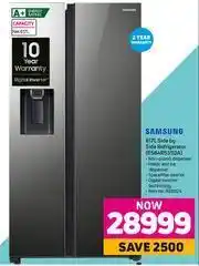 Game Samsung 617L Side By Side Refrigerator RS64R53112A offer