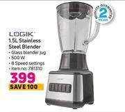Game Logik 1.5L Stainless Steel Blender offer