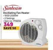 Game Sunbeam Oscillating Fan Heater offer