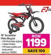 Game Raleigh 16" Scrambler Moto Bicycle offer