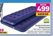 Game Campmaster Single & Double Airbed Combo offer