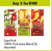 Game Liqui Fruit 100% Fruit Juice Blend Assorted-For Any 3 x 2L offer