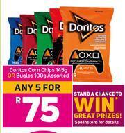 Game Doritos Corn Chips 145g Or Bugles 100g Assorted-For Any 5 offer