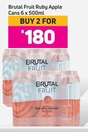 Game Brutal Fruit Ruby Apple Cans-For 2 x 6 x 500ml offer