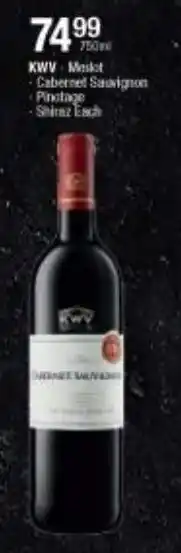 Checkers KWV Merlot 750ml offer