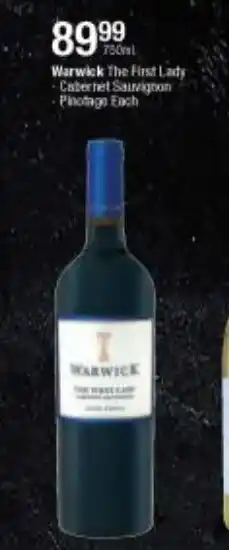 Checkers Warwick 750ml offer