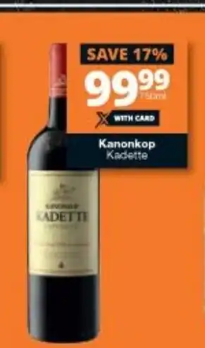 Kanonkop Kadette 750ml