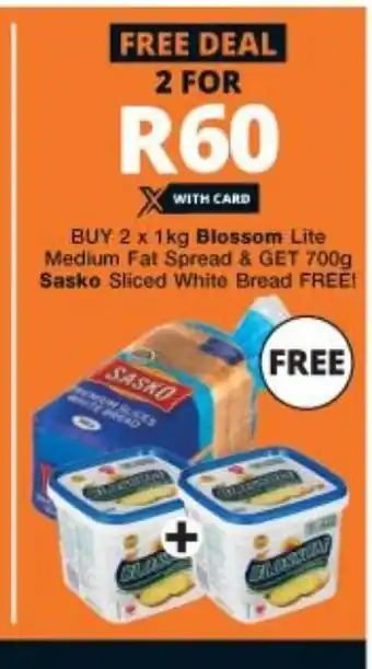 Checkers Blossom Lite 2x1kg offer
