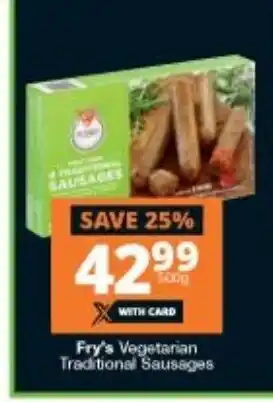 Fry's Vegetarian Traditional Sausages 600g