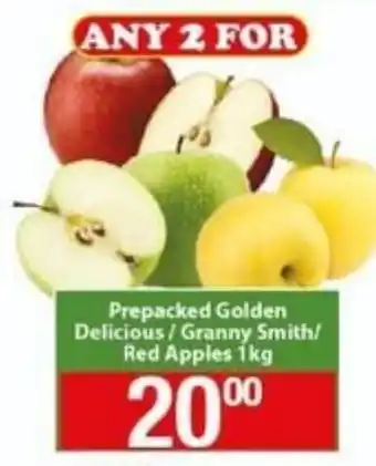 Check Save Prepacked Golden Delicious / Granny Smith / Red Apples 1kg offer