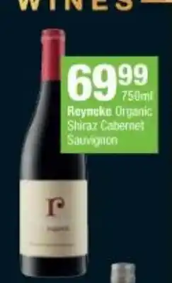 Checkers Reyneke Organic Shiraz Cabernet 750ml offer