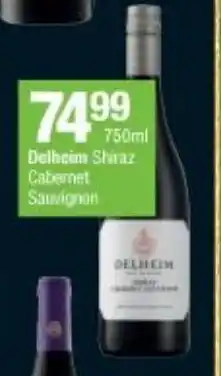 Delheim Shiraz 750ml