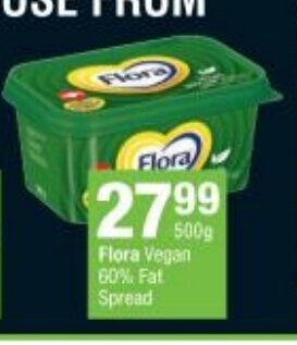 Checkers Flora Vegan 60% Fat Spread offer