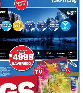 Pick n Pay Skyworth led tv 43" offer