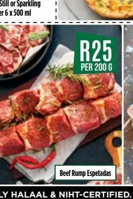 Food Lover's Market Beef espetadas offer