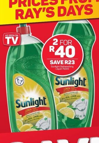 Pick n Pay Hypermarket Sunlight dishwashing liquid 2 offer
