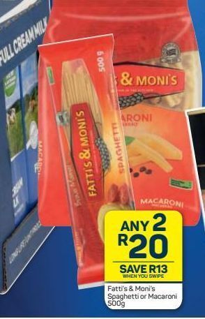 Pick n Pay Hypermarket Fatti's & monis macaroni 2 offer