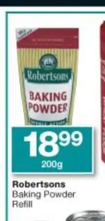 Checkers Robertson Baking Powder Refill 200g offer