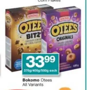 Checkers Bokomo Otees 375g/400g offer