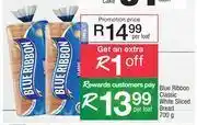 Spar Blue Ribbon Classic White Sliced Bread-700g Per Loaf offer