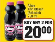 Albex Thin Bleach (Selected)-For Any 2 x 750ml
