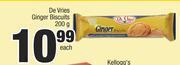 De Vries Ginger Biscuits-200g