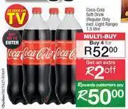 Spar Coca Cola Soft Drink (Regular Only Excl. Light Range)-For 4 x 1.5Ltr offer