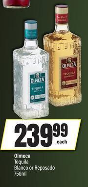 Olmeca Tequila Blanco Or Reposado-750ml Each