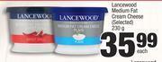 Spar Lancewood Medium Fat Cream Cheese (Selected)-230g Each offer