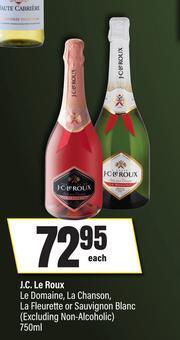 J.C.Le Roux Le Domaine, La Chanson,La Fleurette Or Sauvignon Blanc(Excluding Non Alcoholic)-750ml EA