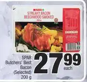 Spar Spar Butchers' Best Bacon (Selected)-200g Each offer