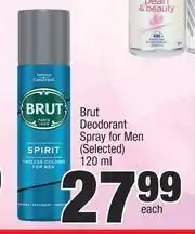 Brut Deodorant Spray For Men (Selected)-120ml Each