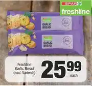 Spar Spar Freshline Garlic Bread (Excl.Varients)-Each offer