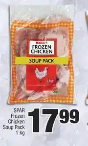 Spar Spar Frozen Chicken Soup Pack-1Kg offer