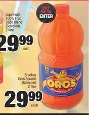 Spar Brookes Oros Squash (Selected)-2L Each offer
