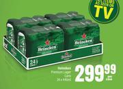 Heineken Premium Lager Cans-24 x 440ml Per Case