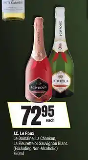 J.C.Le Roux Le Domaine,La Chanson,La Fleurette Or Sauvignon Blanc(Excluding Non Alcoholic)-750ml Eac