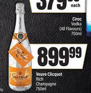 Spar Veuve Clicquot Rich Champagne-750ml offer
