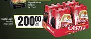 Spar Castle Lager Handies-24 x 340ml Per Case offer